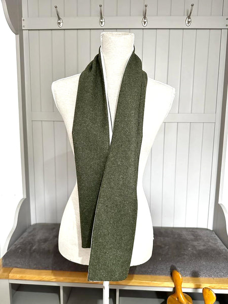 British Green Tweed Scarf