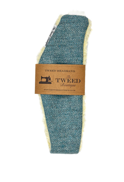 Tweed Headband - Sea Blue