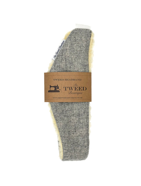 Tweed Headband - Smokey Grey
