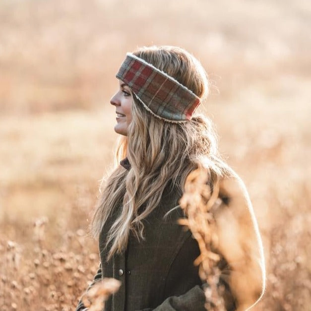 autumn tweed headband 