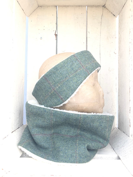 Classic Tweed Headband - Greenfinch