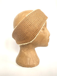 Classic tweed headband - Tawny