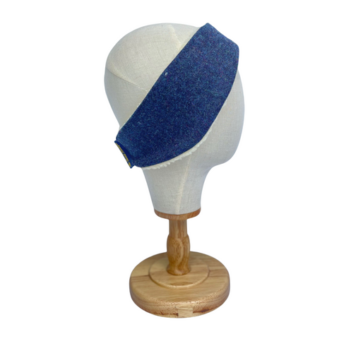Classic Tweed Headband - Navy